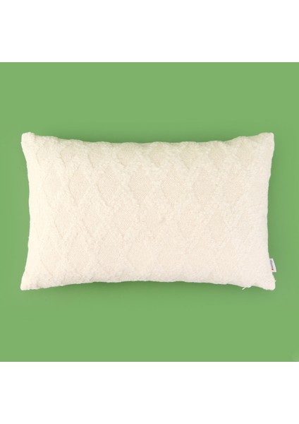 Soft Dahon Kırlent - Ekru - 35X55 cm