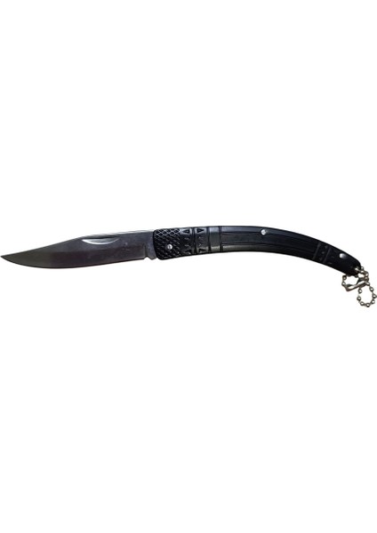 Kılçık Outdoor Çakı 16CM Manuel Işlemeli Sap Siyah