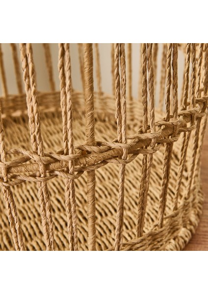 Living Lime Cello Dekoratif Sepet - Bej - 30X25 cm modelleri