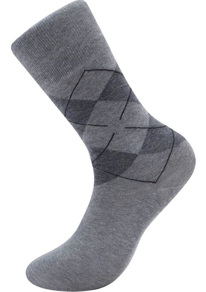 12’li Erkek Pamuklu Ekose Uzun Çorap – Ter ve Koku Önleyici modelleri