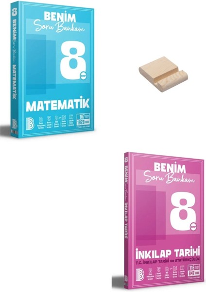 Lgs 8. Sınıf Benim Hocam Matematik ve Inkılap Soru Bankam + Telefon Standı