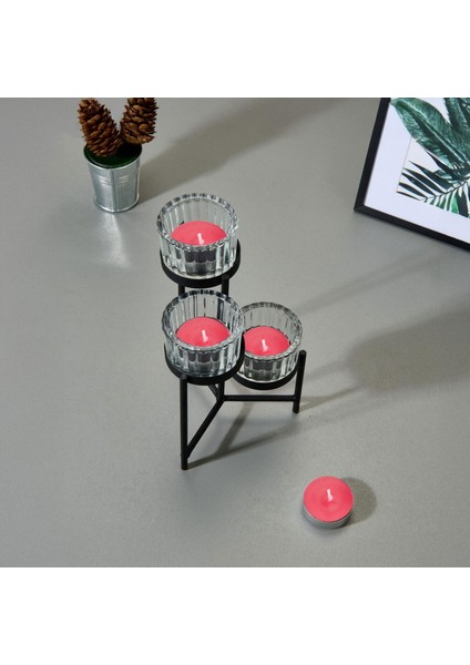 25'li Tealight Mum - Kırmızı - 3,8 cm fiyatları