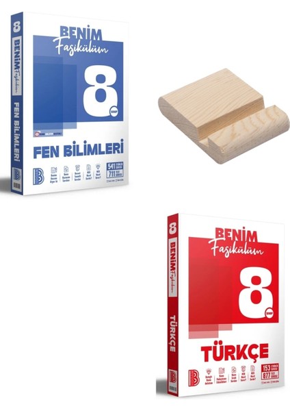 Lgs 8. Sınıf Fen Bilimleri ve Türkçe Benim Fasikülüm + Telefon Standı