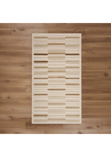 Soft Penta Tozumaz Antialerjik Halı - Bej - 80X150 cm