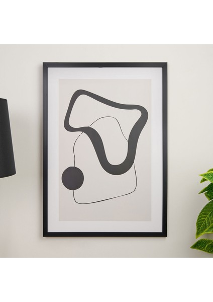 Deco Elegant Curves Tablo - 50X70 cm