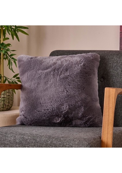 Soft Post Kırlent - Antrasit - 45X45 cm