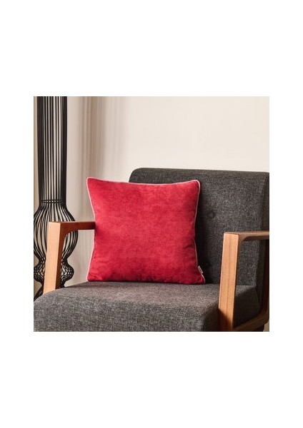 Soft Asas Kırlent - Kırmızı / Pembe - 45X45 cm