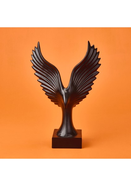 Deco Eagle Dekor - Siyah - 34 cm