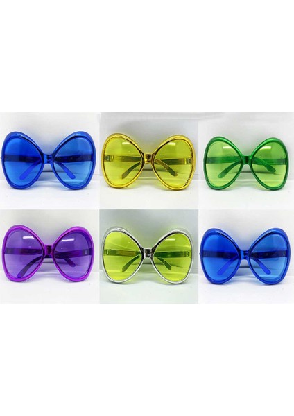 70LI 80LI Yıllar Nostalji Yeşilçam Retro Parti Gözlükleri 6 Adet