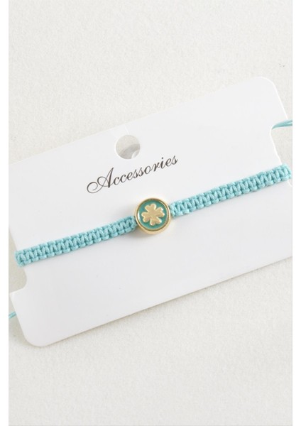 Yonca Makrome Örgülü Bileklik