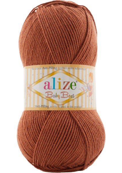 Baby Best Bebek Örgü Iplği/bambu Içerikli Bebe Iplik/el Örgü İPI/572 Tütün fiyatları