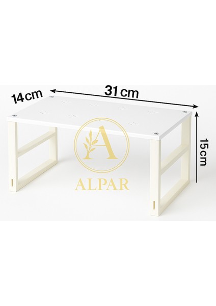8 Adet Küçük Boy Dolap Içi Metal Raf Bardak Fincan Raf Dolap Içi Raf Yükseltici 15CM Raf Yükseltir fiyatları