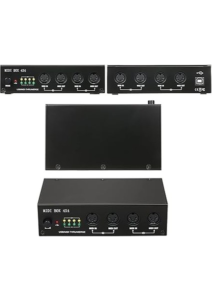 UM4X4 USB Mıdı Arayüzü 4 Giriş /4 Çıkış 64 Mıdı Kanalı 4i/4o Birleştirme 2I4O Mıdı Kutusu 4x4 modelleri