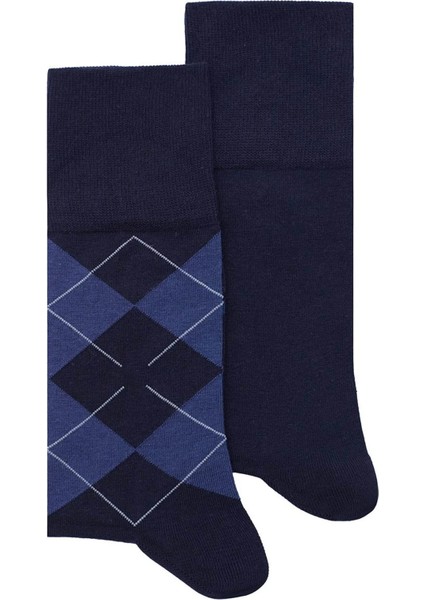 24’lü Erkek Pamuklu Ekose Uzun Çorap – Ter ve Koku Önleyici fırsatları