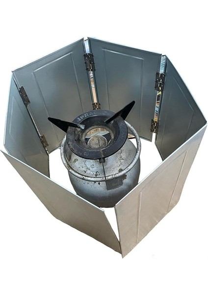 6 Kanatlı Rüzgarlık, Rüzgar Kesici 25X40CM, Piknik Tüpü, Kamp Ocağı, Taş Ocak, Mangal fiyatları