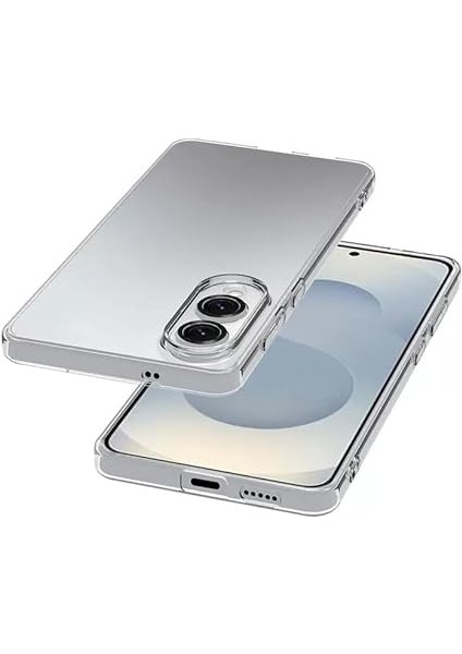 Galaxy S25 Edge Uyumlu Kılıf Şeffaf Esnek Lüks Süper Silikon Kapak Clear modelleri