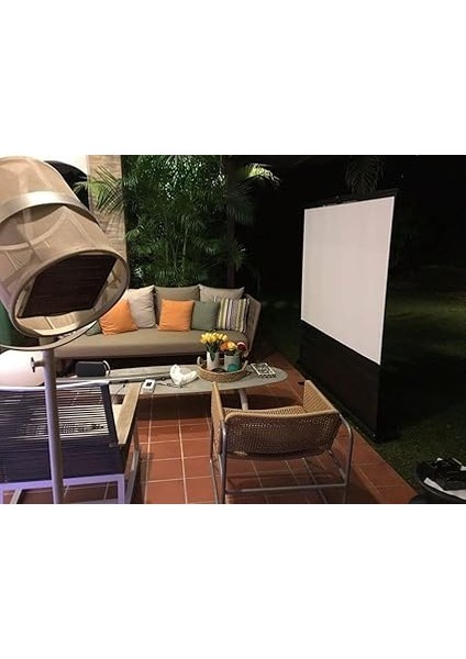 145X82 cm Taşınabilir Portatif Pull Up Floor Screen Projeksiyon Perdesi indirimleri