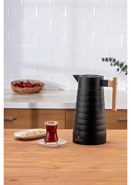 Emboss 2 Litre Termos Siyah