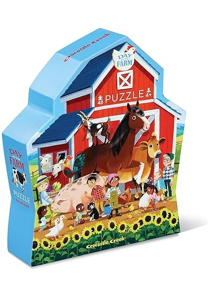 Creek Dekoratif Puzzle Çiftlik 48 Parçalı Yapboz fırsatları