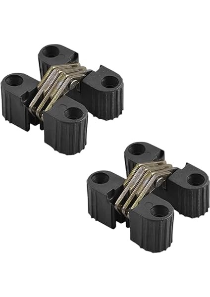 Siyah Gizli Gömme Plastik Menteşe 2 Adet Dolap Kapak Mobilya Katlanır Masa Menteşesi Sol Sağ Uyumlu indirimleri