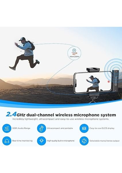 By-Xm6-S3 Kablosuz Yaka Mikrofonu - Lightning modelleri