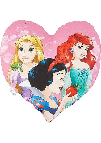 Disney Princess Heart Lisanslı Karakter BASKILI%100 Pamuk Kırlent, Pembe, Kalp 40X40 cm fiyatları
