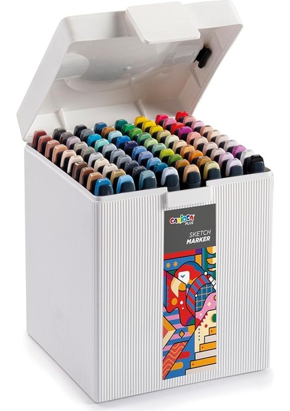 Plus Sketch Marker Çift Taraflı Çizim Kalemi 80 Renk