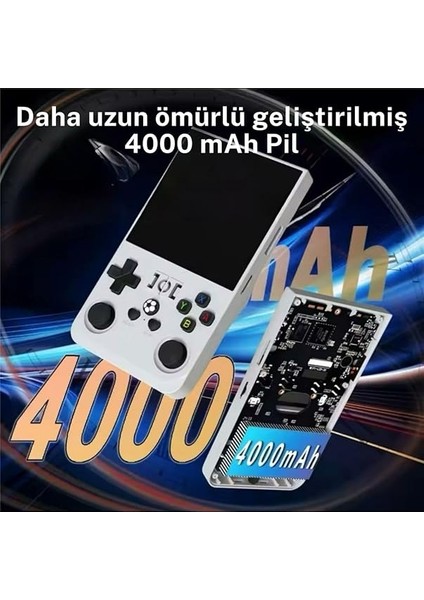 R36 Max Retro Modern Oyun Konsolu Akos Işletim Sistemli 21.000 Oyunlu 4 Inç Çanta Hediyeli indirimleri