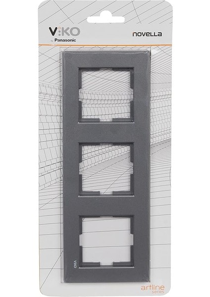 Novella Füme Üçlü Çerçeve