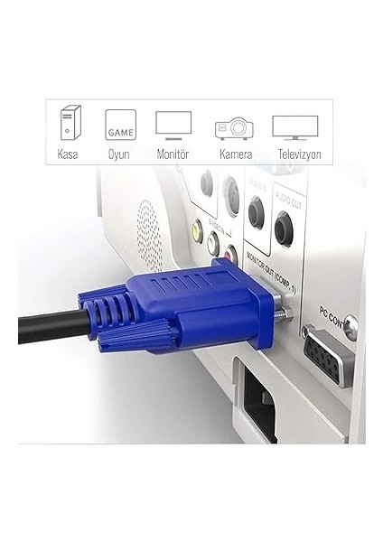 VGA Görüntü Kablosu 3 Metre (C-507) fırsatları