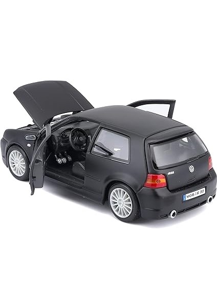 531290M Vw Golf R32 1:24 Scale Model Araba, Mat Siyah modelleri