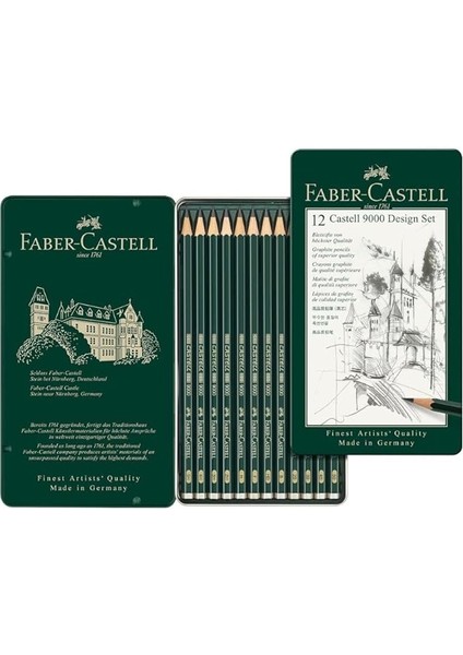 9000 Design Set (5b-5h), Naturel / Siyah