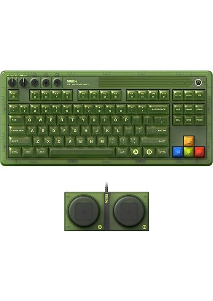 Retro 87 Mekanik Klavye Rgb Backlight, Bluetooth/2.4g/usb-C Hot Swappable Wireless Gaming Keyboard For Windows And Android - Xbox Edition (Resmi Lisanslı) - Qwerty Ingilizce