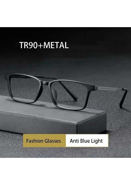 Unisex Ultralight TR90 Bilgisayar Gözlüğü – Anti Mavi Işık, Retro Kare Metal Sap, Ofis ve Oyun Kullanımı Için Hafif ve Şık Tasarım fırsatları