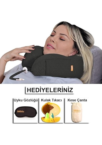 Bambu Serisi | Ortopedik Boyun ve Seyahat Yastığı | Siyah Renk fiyatları