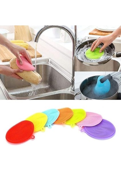 Silikon Bulaşık Süngeri Çok Amaçlı Bez Tutacak 2 Adet fırsatları