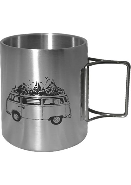 Katlanır Saplı Çelik Bardak Karavan OUT-1800