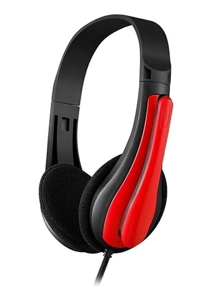 FHP-125R Mikrofonlu Kulak Üstü Siyah-Kırmızı Kulaklık fiyatları