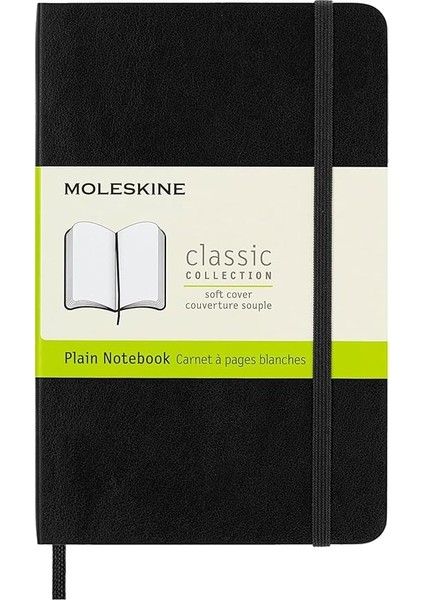 Cep Boy Esnek Kapak Defter - Soft Cover Pocket Plain Notebook Black