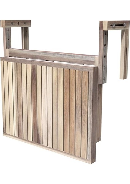 Real Wood Stockholm Balkon Katlanır Masa Ayarlanabilir Fsc Akasya Ağacı Organik Beyaz fırsatları