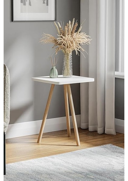 Kare Yan Sehpa Ahşap Ayaklı Tekli Zigon Sehpa modelleri