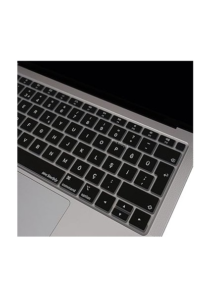 Laptop Macbook Air 13INÇ Klavye Koruyucu (Türkçe Q) Touchıd'li A1932 Modeli ile Uyumlu Siyah fırsatları
