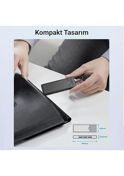 Type-C To 3.0 Tf Sd Kart Okuyucu 3 Portlu USB 3.0 Çoklayıcı Adaptör Siyah fırsatları