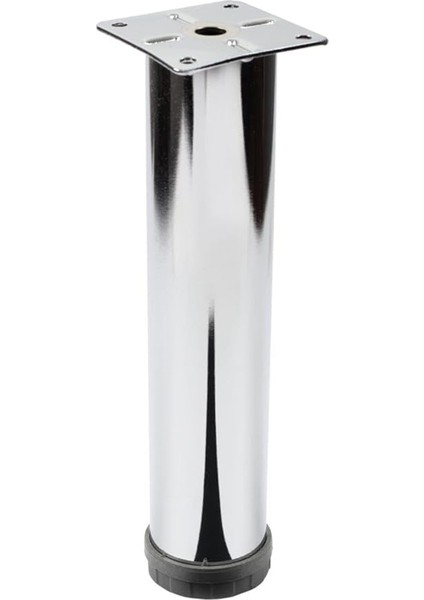 4 Adet Mobilya Ayağı Metal 20 cm Alttan Ayarlı 42 mm Krom Ayak
