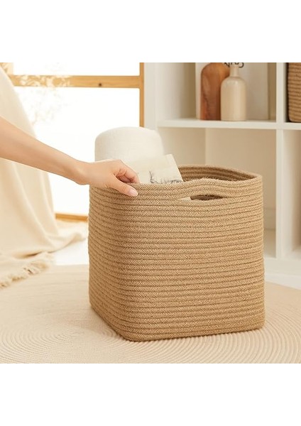 Home Textile Jüt Sepet 30 x 30 x 30 cm fırsatları