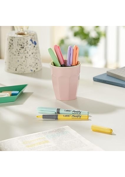 Intensity Highlighter Grip Pastel Marker Fosforlu Kalem 6'lı Blister, Su Bazlı Mürekkep, 6 Pastel Renk, Kauçuk Tutaçlı indirimleri