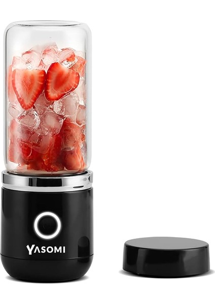 Taşınabilir Kablosuz Şarjlı Cam Smoothie El Blenderi Siyah (Yasomi Türkiye Garantili) modelleri