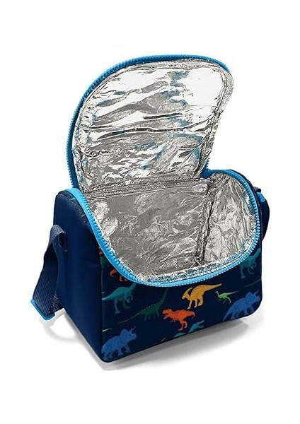 High Lacivert Mavi Dinazorlar Erkek Çocuk Okul Beslenme Çantası fiyatları
