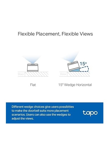 Tapo D230S1, 2k 5mp Tapo Akıllı Görüntülü Renkli Gece Görüş Destekli Kapı Zili, Pille Çalışır, Iki Yönlü Konuşma, IP64, Bulut/yerel Depolama, Alexa ve Google Home ile Çalışır, Kolay Kurulum indirimleri