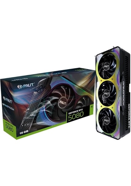 Nvidia Geforce RTX5080 Gamerock 16GB 256BIT Gddr7 Ekran Kartı NE75080019T2-GB2030G